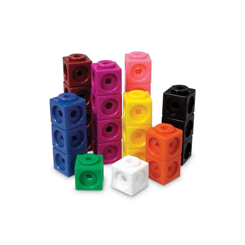 Learning Resources MathLink Cubes  Develops Early Math Skills  Educational Counting Toy  Math Cubes  Patterning Activities  Set of 1000 Cubes  Grades K+  Ages 4+